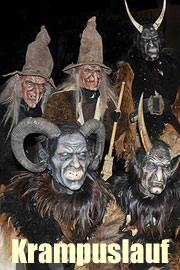 Krampuslauf auf dem Marienplatz (Foto: Ingrid Grossmann)